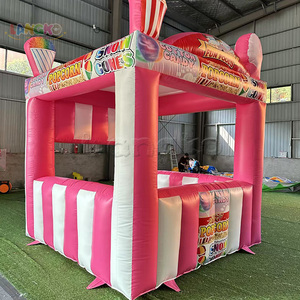 Tente Gonflable Portable pour Stand de Fête Foraine : Glaces, Popcorn, Boissons, Bar à Barbe à Papa, Mini Cabine Cube Gonflable - Product Image 4