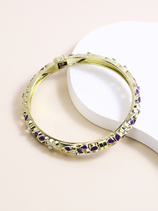Fashionable Ancient Blue <b>White</b> <b>Bracelet</b> Stylish Women's Enamel Color Bangles - Product Image 6