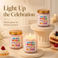 Bougie créative en forme de bonbon coloré, faite à la main en cire de soja, parfumée, coffret cadeau, décoration d'intérieur, cadeau, bougies parfumées