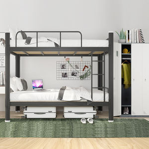Dormitorio escolar Cama de hierro de metal Litera doble de metal Gran oferta Popular Marco de litera de metal Estudiantes adultos - Product Image 2