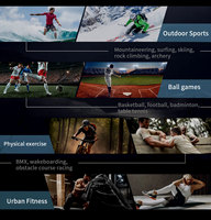 Montre connectée de sport d'extérieur GPS IP67, batterie longue durée 1100 mAh, lampe de poche, boussole, altimètre, modes sportifs multiples pour