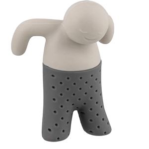 Grey Human Shape Food Grade Silicone Tea Infuser Cute Christmas Gift Brewing Tea Strainer <strong>for</strong> Tea Maker Cup Filter - Product Image 2