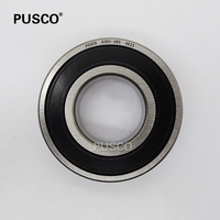 Roulement à billes à gorge profonde PUSCO EMQ Quality 6205 2RS 25x52x15mm, ABEC-3 P6 GCr15 Acier chromé Z3V3, roulement de pompe à alésage 25mm