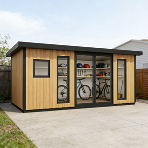 <span class=keywords><strong>Garage</strong></span> modulaire en métal préfabriqué à prix compétitif, conteneur de stockage extérieur à vendre - Product Image 1