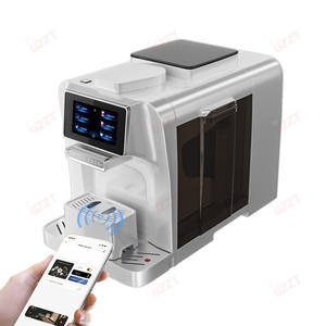 3 en 1 Italien Wifi Smart Control 4.3 pouces Écran Tactile Panneau Double Bean Hopper Commercial Bean To Cup Machine à Café Espresso - Product Image 4