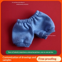 Peluche Série Fantaisie Exportation Transfrontalière 12cm Porte-clés Ourson Vêtements Pantalon à Cordon en Tissu 0-24 Mois
