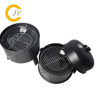 Cylindre pour barbecue, pour bbq, au charbon de bois, rose