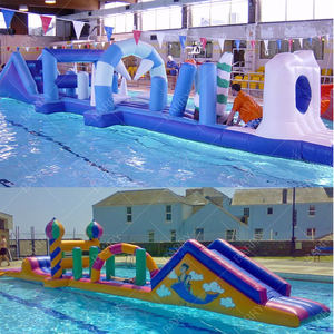 Hồ bơi Float nước đồ chơi Aqua chạy nước <span class=keywords><strong>Inflatable</strong></span> khóa học trở ngại giá bán buôn <span class=keywords><strong>Inflatable</strong></span> Aqua chạy cho trẻ em và người lớn - Product Image 4