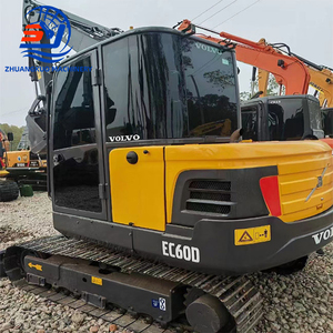 Mini-excavatrice Volvo EC60D d'occasion de 6 tonnes en bon état de marche, machine de terrassement d'occasion, excavatrice de bonne qualité, excavatrice pas chère à vendre - Product Image 1