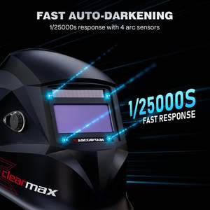 Casque <span class=keywords><strong>de</strong></span> soudage professionnel ARCCAPTAIN à assombrissement automatique, <span class=keywords><strong>4</strong></span> <span class=keywords><strong>capteurs</strong></span> d'arc, visière à couleurs réelles - Product Image 4