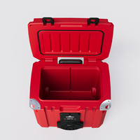 Glacière isotherme portable 35L en PE avec haut-parleur et poignée à corde