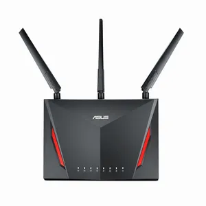 wifi router dual band asus Suppliers-Professionale di alta qualità originale ASUS 2900M Dual-band Full Gigabit portatile intelligente RT-AC86U casa WiFi Router