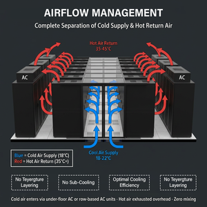Soluzione Modulare di Contenimento Corridoio Freddo per Rack Server ad Alta Densità - Sistema di Gestione del Flusso d'Aria per Data Center a Risparmio Energetico - Product Image 2