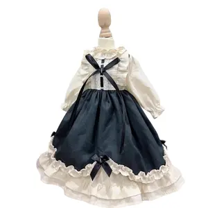 High Quality Retro Black And White Bow Tutu Dress For 1/6 BJD Doll 12 Inch Doll Toy SD