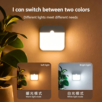 Veilleuse LED intelligente rechargeable bicolore avec capteur pour la maison : couloirs, allées, armoires, chevets et éclairage nocturne
