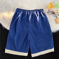 Pantalones Cortos Bordados Penpace para Hombre, Estilo Americano, Tendencia de Verano, Marca Popular en Instagram, Corte Holgado, Tela de Malla