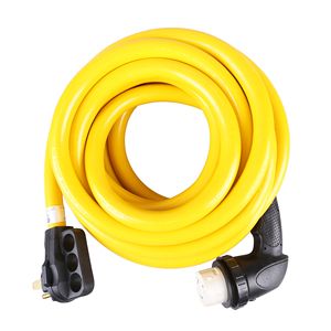 Có thể tháo rời 50ft STW 6awg/3C + 8awg/1C NEMA 14-50p SS2-50R RV mở rộng dây 50amps 90 độ xoắn khóa ETL chứng nhận 125V/250V - Product Image 2