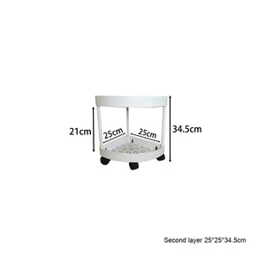 <span class=keywords><strong>Étagère</strong></span> de <span class=keywords><strong>rangement</strong></span> multi-niveaux en plastique pour salle de bain et <span class=keywords><strong>cuisine</strong></span>, <span class=keywords><strong>étagère</strong></span> d'angle triangulaire du sol au plafond, <span class=keywords><strong>rangement</strong></span> pour toilettes, robuste et élégante - Product Image 6