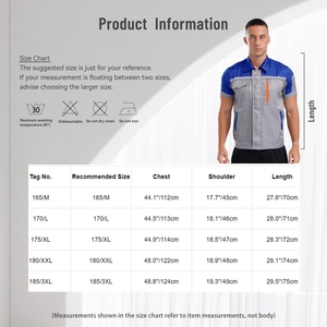 Veste de travail pour hommes, vêtements de travail pour atelier, usine, réparation de véhicules, ateliers de réparation, station-service, travaux d'ingénierie - Product Image 6