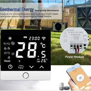 Termostato inteligente conectado por WiFi con pantalla táctil para calefacción eléctrica/controlador de temperatura programable de caldera de Gas para hoteles - Product Image 3