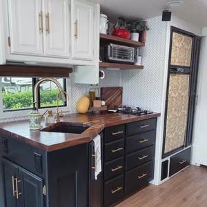 Custom Modern Campervan Storage Cupboards Furniture Plywood Unit Modular Multi Function Rv Camper Kit Kitchen Cabinets China 3D - Product Image 2