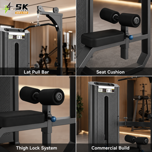 SK High Low Pulley Multi Function Trainer Premium 248kg Entraînement complet du haut du corps pour projets de salles de sport commerciales - Product Image 3