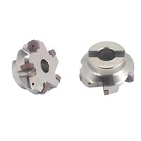 TFM45 ° Seri Cutter Head Indexable Face Milling Cutter untuk Sisipan XN0705, Disc Milling CNC 45 Derajat
