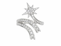 Bague en or 18 carats avec diamant naturel en forme de croix et d'étoile, dernière mode pour femmes, bague de fiançailles et de promesse en diamant