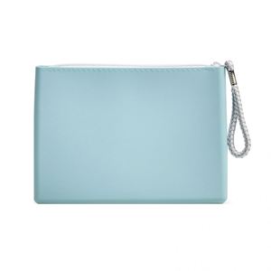 Elegant Fashionable Portable <b>Silicone</b> <b>Waterproof</b> Cosmetic Pouch Zipper Large Capacity Makeup Bag Coin Purse Travel Organizer - Product Image 1