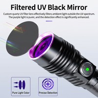 Linterna de Inspección UV de 365nm con Logotipo Personalizado, Detector de Fugas Industrial Profesional, Cuerpo de Acero Inoxidable, OEM, ODM, Venta al Por Mayor