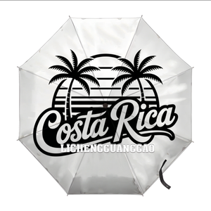 Parapluie octogonal sur le thème du <span class=keywords><strong>Costa</strong></span> <span class=keywords><strong>Rica</strong></span> avec motifs personnalisables, matériau <span class=keywords><strong>en</strong></span> nylon de haute qualité, parapluie pare-soleil robuste - Product Image 1