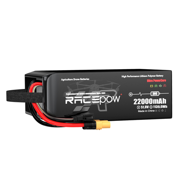 High Power Capacity Lipo Rc Battery 16000mAh 22000mAh 51.8V 14S1P 25C OEM Lithium Battery Packs for Agricultural Drone UAV