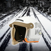 Casque de moto tout-terrain intégral avec visière transparente pour adultes et enfants