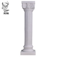 Pilier de colonne romaine européenne de vente chaude pilier de sculpture sur pierre de colonne de marbre blanc pour la décoration