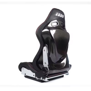 Asiento <span class=keywords><strong>de</strong></span> Carreras Reclinable con Costuras Negras y Respaldo Bordado, <span class=keywords><strong>de</strong></span> Fibra <span class=keywords><strong>de</strong></span> Carbono - Product Image 6