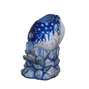 <span class=keywords><strong>Taza</strong></span> <span class=keywords><strong>de</strong></span> Cóctel con Diseño <span class=keywords><strong>de</strong></span> Organismos Marinos, Venta al por Mayor, OEM, ODM, Personalizada, Vajilla <span class=keywords><strong>de</strong></span> Cerámica con Tema Oceánico, Azulejo Azul, Pez Globo en <span class=keywords><strong>Roca</strong></span>, <span class=keywords><strong>Taza</strong></span> Tiki - Product Image 5