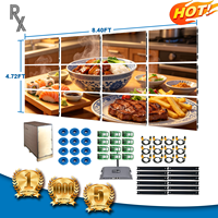 RX GOB Indoor 4:3 P2.5 LED Video Wall Seamless Ultra-thin Full Color Banner Layar Tampilan Garansi 5 Tahun untuk Hotel