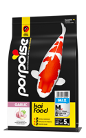 Mélange de germe de blé de qualité supérieure pour poissons Koi, 5 kg, riche en protéines, stimulant la croissance et améliorant la couleur, avec de l'ail