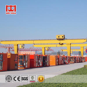 أعلى جودة تقنية عالية Weihua L نوع شعاع واحد السكك الحديدية الكهربائية المتنقلة 10 طن 15 طن 20 طن 30 طن إطار رافعة جسرية <span class=keywords><strong>Goliath</strong></span> - Product Image 1