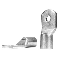 CHAER Cosses de câble en argent étamé, borne électrique, connecteur de câble de 95 mm, presse-cosses avec un trou