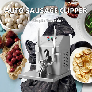 Máquina Eléctrica Automática Hanchuang para Clipar Bolsas de Malla en Forma de U Doble para Salchichas, 220V, Componentes Esenciales del Motor Incluidos, 60 Unidades/Min - Product Image 2