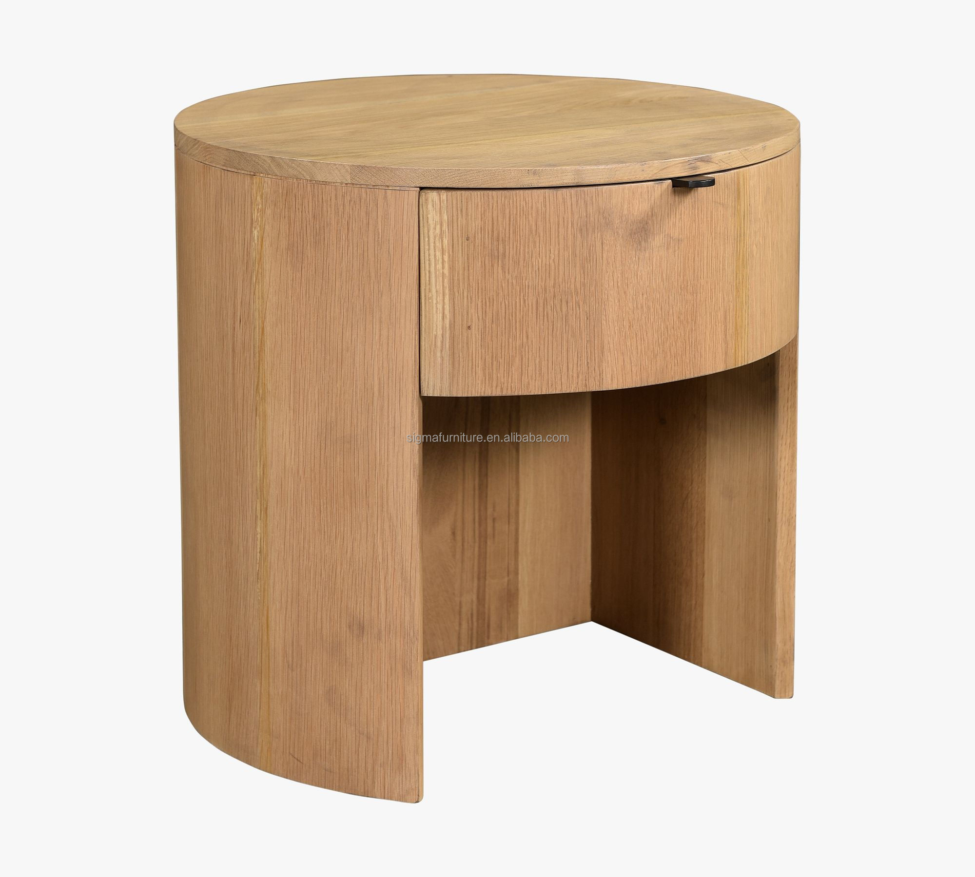 New design farmhouse villa nightstand bedside table solid wood cabinet set