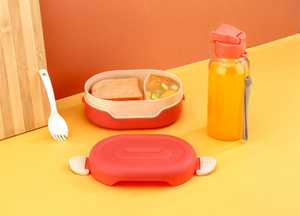 Boîte à lunch isotherme en plastique de qualité supérieure, hermétique, durable, multi-compartiments, anti-fuite, empilable, matériau de qualité alimentaire, facile à transporter - Product Image 5