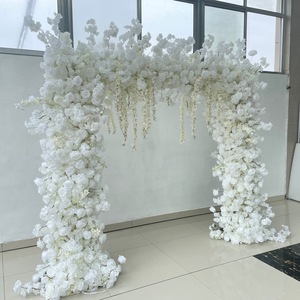 Arche <span class=keywords><strong>de</strong></span> fleurs en forme <span class=keywords><strong>de</strong></span> cœur en soie rouge pour réception <span class=keywords><strong>de</strong></span> <span class=keywords><strong>mariage</strong></span>, décoration <span class=keywords><strong>de</strong></span> <span class=keywords><strong>fond</strong></span> pour événements <span class=keywords><strong>de</strong></span> <span class=keywords><strong>mariage</strong></span> - Product Image 3