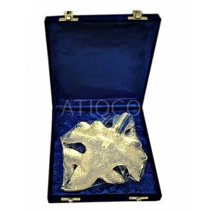 Plateau de style unique Plateau élégant et tendance Polyvalent Premium Quality Gold Silver Plated Sand Casted Dry Fruit & Candy Bowl - Product Image 4