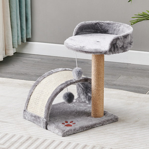 Estructura de escalada para gatos, nido para gatos, plataforma de salto integrada, poste rascador para gatos, juguete para mascotas - Product Image 3