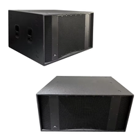Caisson de basses double 21 pouces 2400W 4 Ohm amplifié Classe-D DSP Bi-Ampli 30Hz-140Hz pour Scène et Club