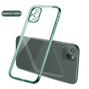 <span class=keywords><strong>Coque</strong></span> <span class=keywords><strong>transparente</strong></span> en <span class=keywords><strong>Silicone</strong></span> à cadre carré plaquée pour <span class=keywords><strong>iPhone</strong></span> 11 12 13 14 Pro Max Mini X XR 7 8 Plus <span class=keywords><strong>SE</strong></span> <span class=keywords><strong>2020</strong></span> <span class=keywords><strong>coque</strong></span> arrière <span class=keywords><strong>transparente</strong></span> - Product Image 4