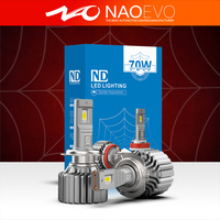 NAO Vente Chaude Phares LED Canbus Haute Puissance 140W 20000Lm pour Audi X5/A4/A3 pour Matiz Ampoules H1-H11 Étanche IP68