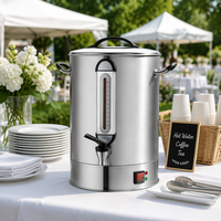 Bouilloire électrique en acier inoxydable 25L pour bureau et cantine, avec arrêt de sécurité, pour thé et café